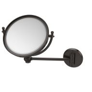 Allied Precision Industries Allied Brass WM-5T/2X-ORB 8 Inch Wall Mounted Make-Up Mirror 2X Magnification Oil Rubbed Bronze