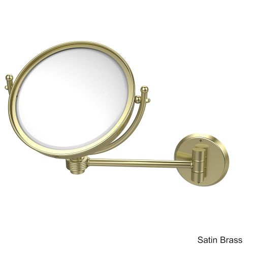  Allied Precision Industries Allied Brass WM-5G/3X-BKM 8 Inch Wall Mounted 3X Magnification Make-Up Mirror, Matte Black