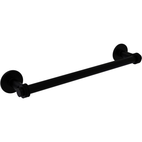  Allied Precision Industries Allied Brass 2051D/18-BKM Continental Collection 18 Inch Dotted Detail Towel Bar, 18-Inch, Matte Black