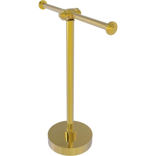  Allied Brass SB-82-PB Southbeach Collection Vanity Top 2 Arm Guest Towel Holder, Polished Brass