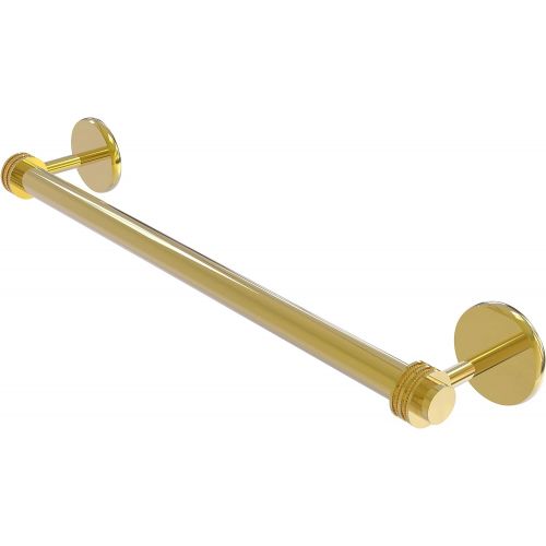  Allied Precision Industries Allied Brass 7251D/18-PB Satellite Orbit Two Collection 18 Inch Dotted Detail Towel Bar, 18-Inch, Polished Brass