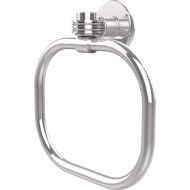 Allied Brass 2016D-PC Continental Collection Dotted Accents Towel Ring, Polished Chrome