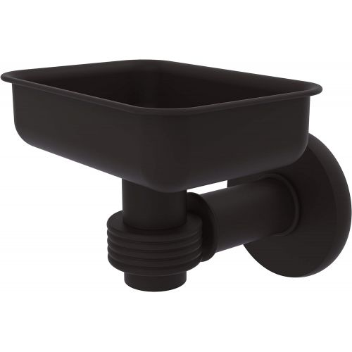  Allied Brass 2032G-ORB Continental Collection Wall Mounted Holder with Groovy Accents Soap Dish, Oil Rubbed Bronze