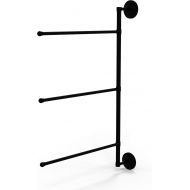 Allied Brass PQN-27/3/16/28 Prestige Que New Collection 3 Swing Arm 28 Inch Vertical Towel Bar, 28, Matte Black