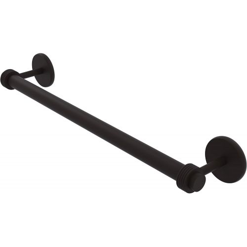  Allied Brass 7251G/18-ORB Satellite Orbit Two Collection 18 Inch Groovy Detail Towel Bar, 18-Inch, Oil Rubbed Bronze