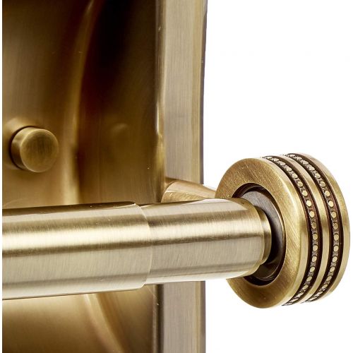  Allied Precision Industries Allied Brass CV-24CD Clearview Collection Recessed Dotted Accents Toilet Paper Holder, Antique Brass