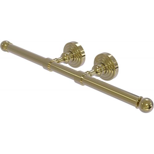  Allied Precision Industries Allied Brass WP-24-2 Waverly Place Collection Double Roll Tissue Toilet Paper Holder, Unlacquered Brass