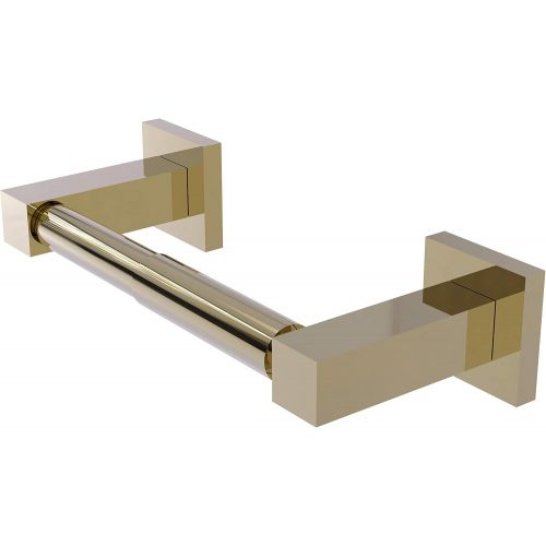  Allied Precision Industries Allied Brass MT-24 Montero Collection Contemporary Two Post Tissue Toilet Paper Holder, Unlacquered Brass