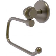 Allied Precision Industries Allied Brass 7224ET-ABR Satellite Orbit Two Collection Euro Style Tissue Twisted Accents Toilet Paper Holder, Antique Brass