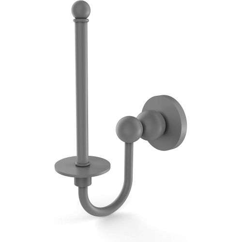  Allied Precision Industries Allied Brass BL-24U Bolero Collection Upright Tissue Toilet Paper Holder, Matte Gray