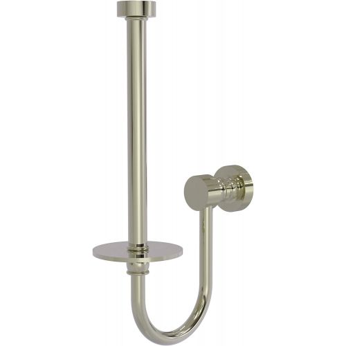  Allied Brass FT-24U-PNI Foxtrot Collection Upright Tissue Toilet Paper Holder, Polished Nickel