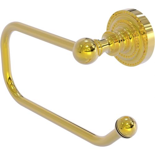  Allied Brass DT-24E-PB Dottingham Collection European Style Tissue Toilet Paper Holder, Polished Brass