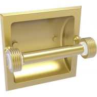 Allied Precision Industries Allied Brass PG-24CG Pacific Grove Collection Recessed Groovy Accents Toilet Paper Holder, Satin Brass