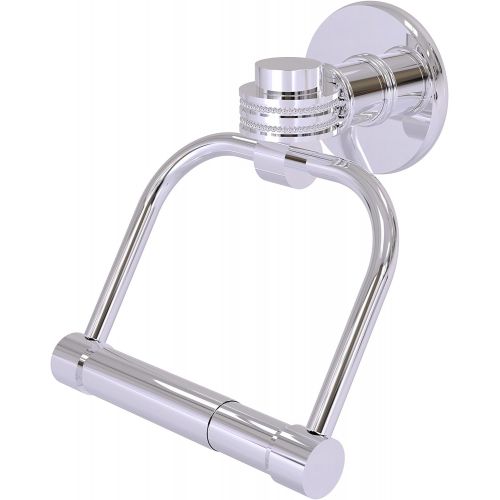  Allied Brass 2024D-PC Continental Collection 2 Post Tissue Dotted Accents Toilet Paper Holder, Polished Chrome