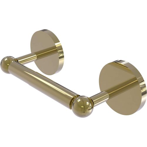  Allied Precision Industries Allied Brass 1024 Skyline Collection Two Post Tissue Toilet Paper Holder, Unlacquered Brass