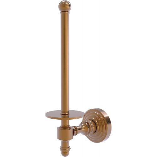  Allied Brass RW-24U-BBR Retro Wave Collection Upright Tissue Toilet Paper Holder, Brushed Bronze