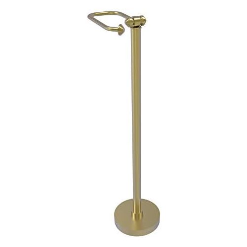  Allied Precision Industries Allied Brass SB-74-SBR Southbeach Collection Free Holder Toilet Tissue Stand, 26-Inch High, Satin Brass