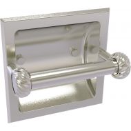 Allied Precision Industries Allied Brass 2024-CT Continental Collection Recessed Tissue Twisted Accents Toilet Paper Holder, Satin Nickel