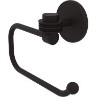 Allied Brass 7124ED-ORB Satellite Orbit One Collection Euro Style Tissue Dotted Accents Toilet Paper Holder, Oil Rubbed Bronze