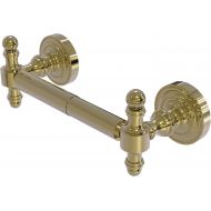 Allied Precision Industries Allied Brass RD-24 Retro Dot Collection 2 Post Tissue Toilet Paper Holder, Unlacquered Brass