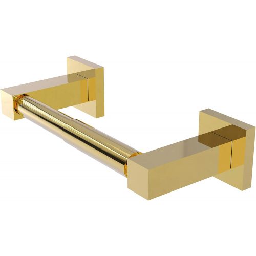  Allied Precision Industries Allied Brass MT-24 Montero Collection Contemporary Two Post Tissue Toilet Paper Holder, Polished Brass