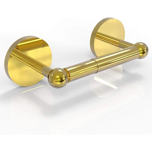  Allied Precision Industries Allied Brass P1024-PB Prestige Skyline Collection 2 Post Tissue Toilet Paper Holder, Polished Brass