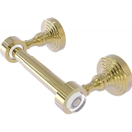  Allied Precision Industries Allied Brass PG-24 Pacific Grove Collection Two Post Toilet Paper Holder, Unlacquered Brass