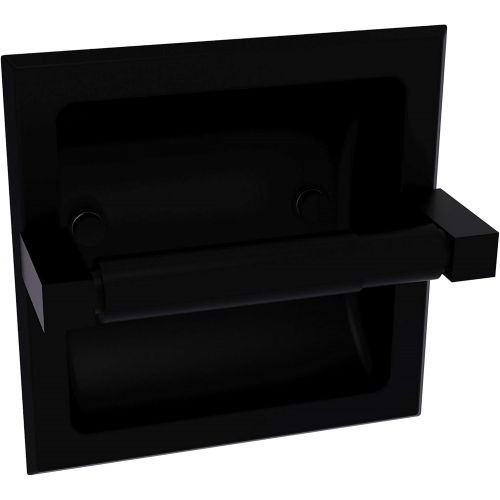  Allied Precision Industries Allied Brass MT-24C Montero Collection Recessed Toilet Paper Holder, Matte Black