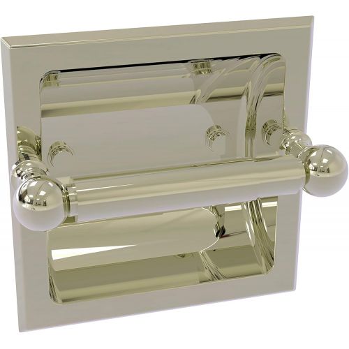  Allied Precision Industries Allied Brass DT-24C Dottingham Collection Recessed Toilet Paper Holder, Polished Nickel