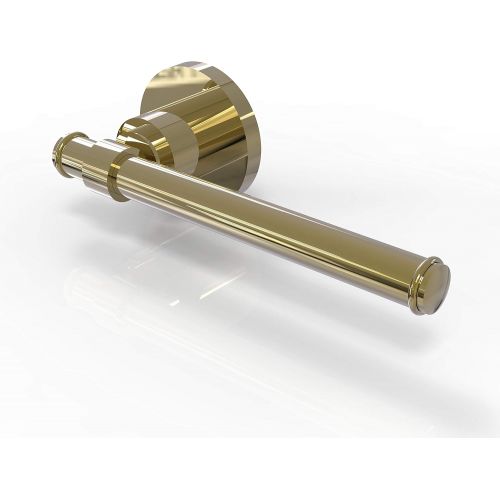  Allied Precision Industries Allied Brass WS-24E Washington Square Collection Euro Style Tissue Toilet Paper Holder, Unlacquered Brass