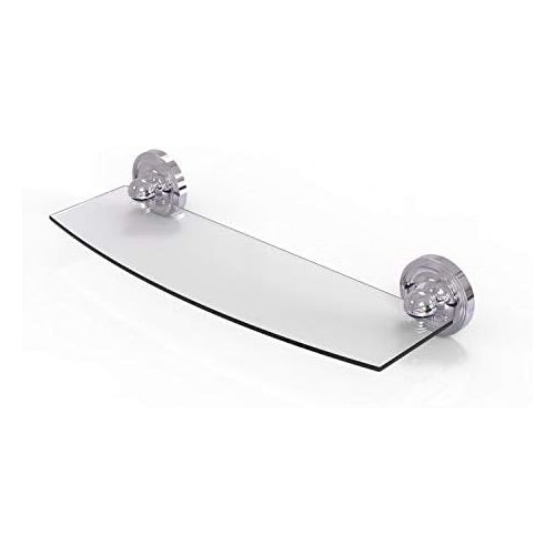  Allied Brass PR-3318-PC 18 Glass Shelf Polished Chrome