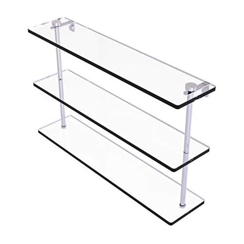  Allied Brass NS-522-PC Triple Glass Shelf Polished Chrome