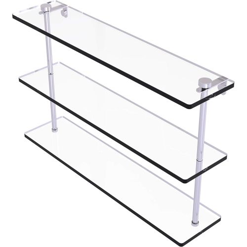  Allied Brass NS-522-PC Triple Glass Shelf Polished Chrome