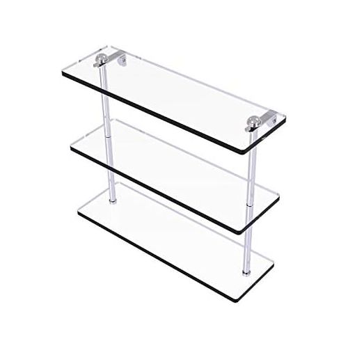  Allied Brass RC-516-PC 16 Triple Glass Shelf Polished Chrome