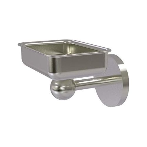  Allied Brass 1032-SN Soap Dish with Liner, Satin Nickel