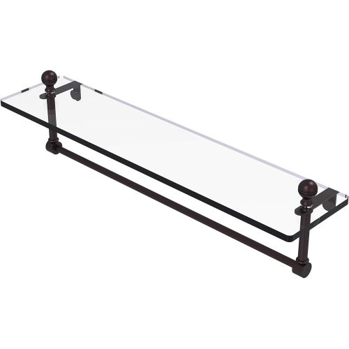  Allied Precision Industries Allied Brass MA-122TB-ABZ 22-Inch Single Shelf with Towel Bar, Antique Bronze