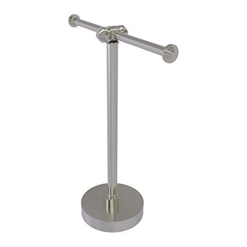  Allied Precision Industries Allied Brass SB-82-SN Southbeach Collection Table 2-Arm Guest Towel Holder, Satin Nickel