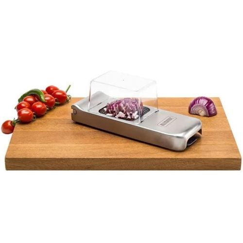  Alligator Vegetable Chopper | Manual Hand Food Chopper with Container | Perfect Onion Chopper and Salad Chopper | Effortlessly Chop, Dice & Slice Vegetables | 3 Stainless Steel Blades Included