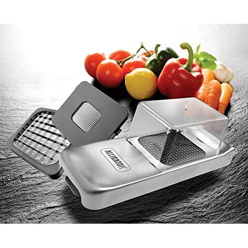  Alligator Vegetable Chopper Stainless Steel Construction and Sharpest Steel Blades - Professional Grade Chopper