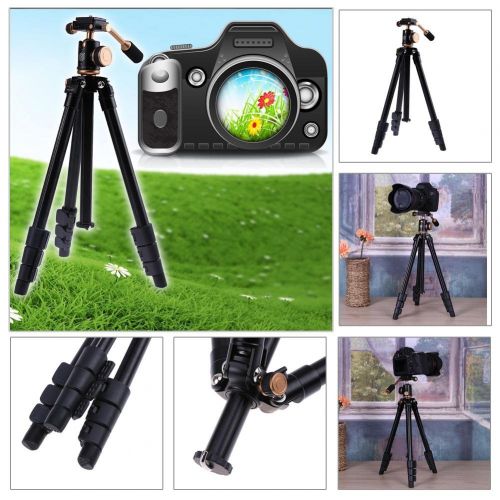  Alloet Q160 Aluminum Alloy 4 Scetion Tripod Support Stand Monopod for DSLR Camera