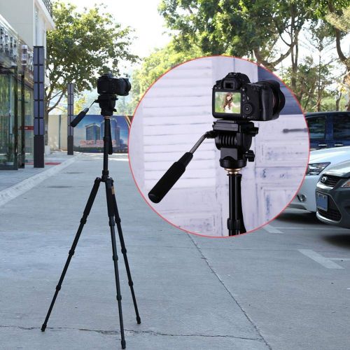  Alloet Photography Handle Quick Release Plate Camera Video Tilt Pan Damping Head