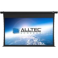 Alltec Screens Alltec 150 Diag. (74x131) Premium Quiet Motor Tensioned Electric Screen, HDTV Format, 4KUHD Fabric - Black Case