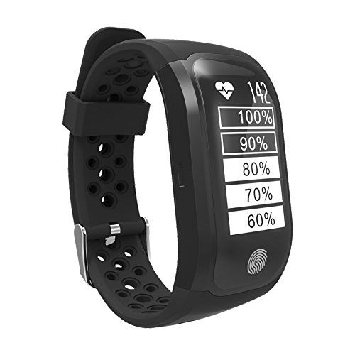  Allytech Fitness Activity Tracker, Smart Sport Wristband Watch with Heart Rate Sleep Monitor Pedometer Sedentary Reminder GPS Activity Tracker IP68 Waterproof Bracelet for iOS Andr