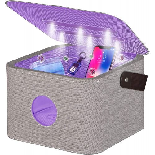  Almarix UV Light Sterilizer Box, UV Portable Sanitizer Box for Baby Bottles, Pacifiers, Toys, and Personal Items, Cleans 99.9% of Germs in 180 Seconds.