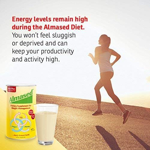  Almased Meal Replacement Shakes -Soy Protein Powder for Weight Loss - Shake for Weight Loss and Meal Replacement - Gluten Free, No Sugar Added (3 pack + Free Stress Ball)