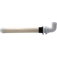 Boat Overflow Pipe, 17.7 Inches Length, Fits 1 1/2 inch Threaded Drains