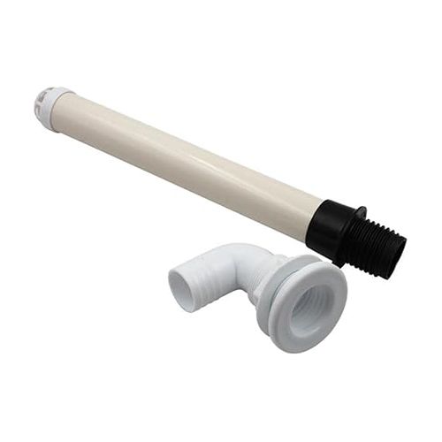  Boat Overflow Pipe, 17.7 Inches Length, Fits 1 1/2 inch Threaded Drains