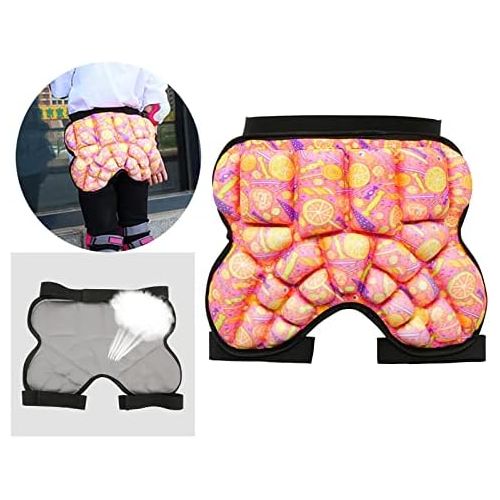  Almencla Breathable 3D Padded Hip Protection Shorts,Thick Butt Guard Pad, Protective Gear EVA Soft for Snowboard Roller Skating Skiing Skate Kids