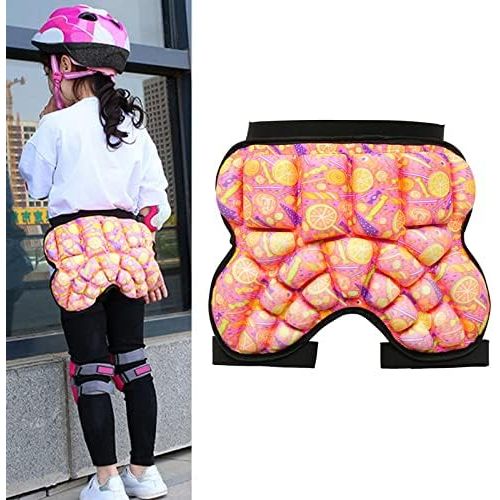  Almencla Breathable 3D Padded Hip Protection Shorts,Thick Butt Guard Pad, Protective Gear EVA Soft for Snowboard Roller Skating Skiing Skate Kids