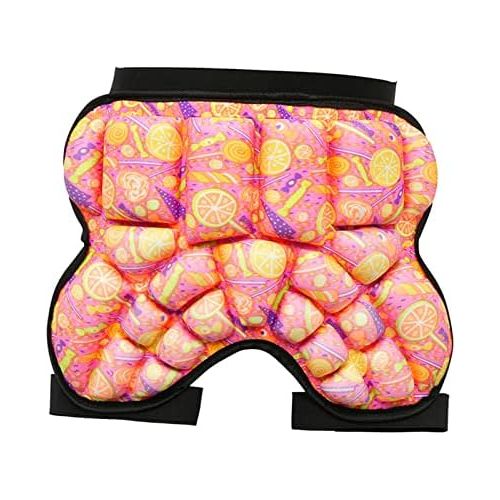  Almencla Breathable 3D Padded Hip Protection Shorts,Thick Butt Guard Pad, Protective Gear EVA Soft for Snowboard Roller Skating Skiing Skate Kids